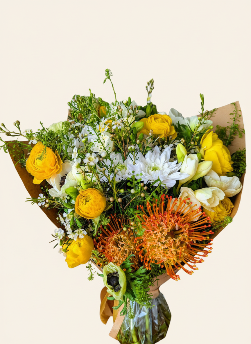 bouquet artesanal flores sazonais Cascais